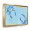 Designart - Blue Coastal crab Battle - Nautical & Coastal Canvas in Gold Frame